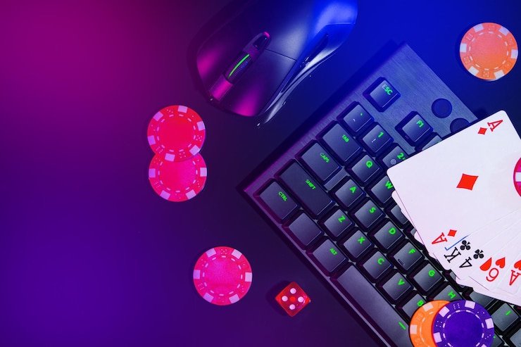 Tampilan meja Casino Hold'em di studio dealer langsung elemenbet