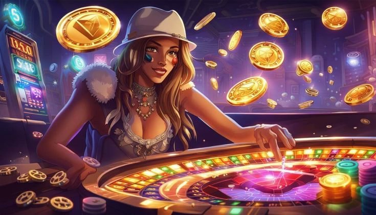 Layar permainan Wild West Gold di elemenbet menampilkan gulungan dengan tema koboi dan simbol emas